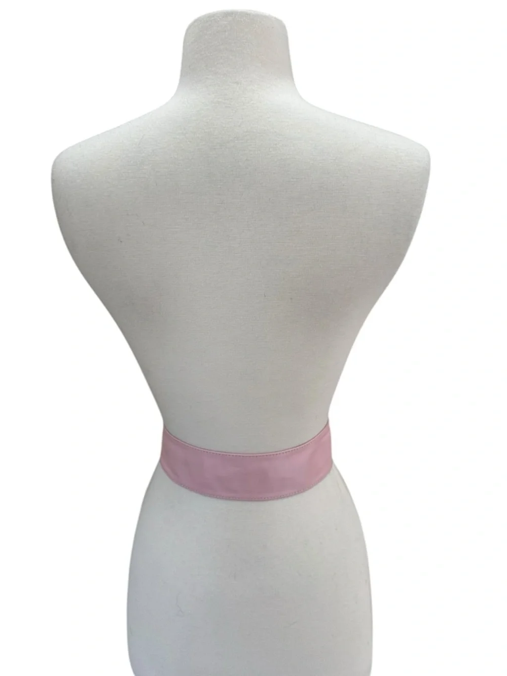80s 90s Vintage Women's Pink Leather Belt with Pink Flower Buckle
